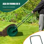 Rolo de Jardim de composto de 60,5 cm com pega em forma de U, fechos laterais e rolo de sementeira de malha metálica resistente Verde - Image 5