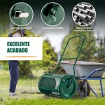 Rolo de Jardim de composto de 60,5 cm com pega em forma de U, fechos laterais e rolo de sementeira de malha metálica resistente Verde - Image 2