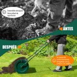 Rolo de Jardim de composto de 60,5 cm com pega em forma de U, fechos laterais e rolo de sementeira de malha metálica resistente Verde - Image 6