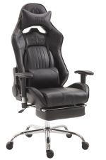 Cadeira Gaming Limit V2 em imitação de pele com apoio para os pés preto - Image 2