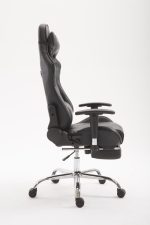 Cadeira Gaming Limit V2 em imitação de pele com apoio para os pés preto - Image 3