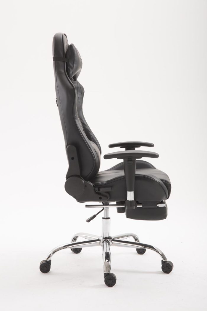 Cadeira Gaming Limit V2 em imitação de pele com apoio para os pés preto - Image 3