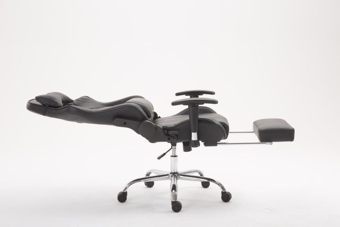 Cadeira Gaming Limit V2 em imitação de pele com apoio para os pés preto - Image 5