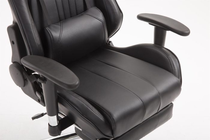 Cadeira Gaming Limit V2 em imitação de pele com apoio para os pés preto - Image 8