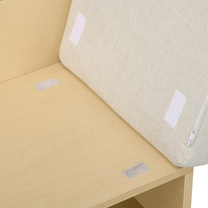Banco Sapateira de Entrada com Almofada Porta e Prateleira para Sapatos com Assento 80x35x47 cm Madeira - Image 9