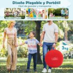 Jogos e actividades de dardos gigantes para exterior, dobráveis e portáteis, com 4 bolas de pontapé 145 x 132 x 165 cm - Vermelho - Image 7