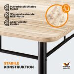 Conjunto de mesa cozinha com 4 cadeiras Leo, 5 peças, cor carvalho - Image 7