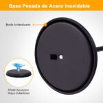 Suporte de Menus Restaurantes, bares para Cartazes A4  de Metal Altura Ajustável Giratório Exterior Preto - Image 5