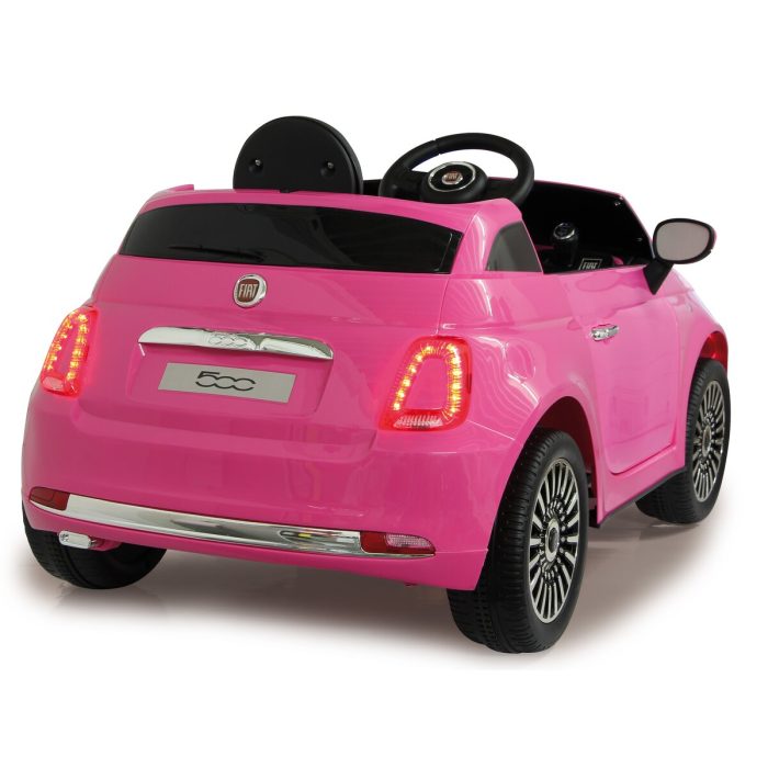 Carro infantil elétrico Fiat 500 Rosa 12V, Tudo o que quiseres para  brincar na rua