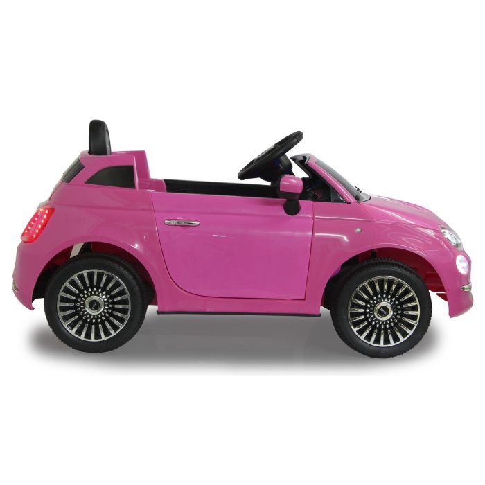 Carro infantil elétrico Fiat 500 Rosa 12V, Tudo o que quiseres para  brincar na rua