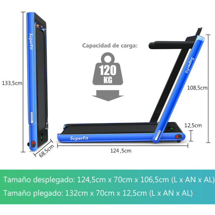 Passadeira de Corrida BODYTONE Active Run 100 Vermelho (Velocidade máxima:  12 Km/h)