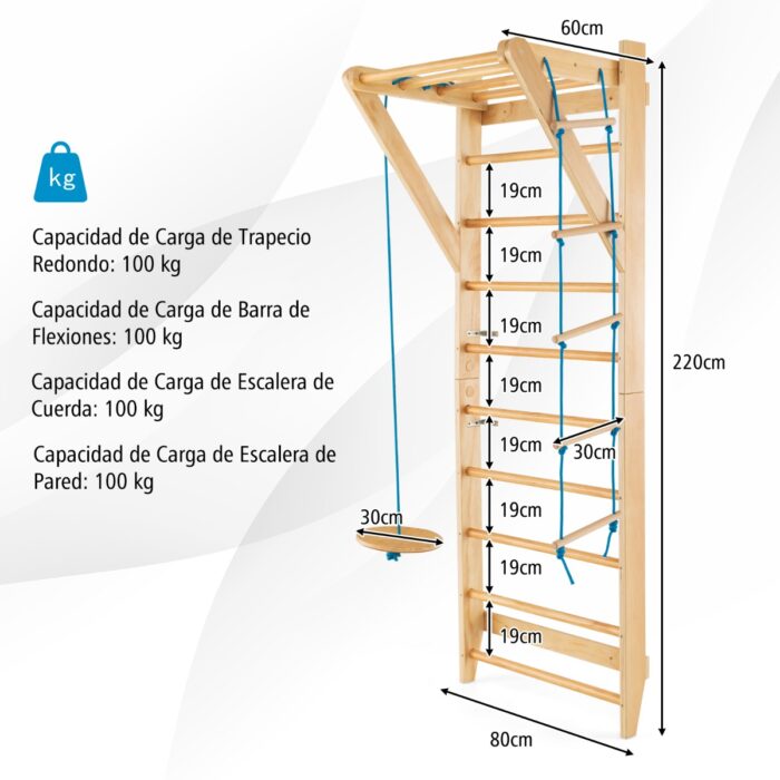 Escalera para Gatos TRIXIE Trixie, Escada de escalada para montar na parede  150 × 30 cm, branco