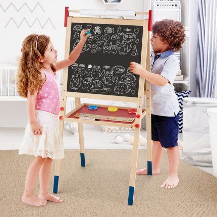 Quadro Para Crianças Preto e Branco 360° ajustável e rotativo Mesa de  Desenho Magnético Conjunto de Desenho Magnético Portátil Conjunto de Desenho  Magnético Azul